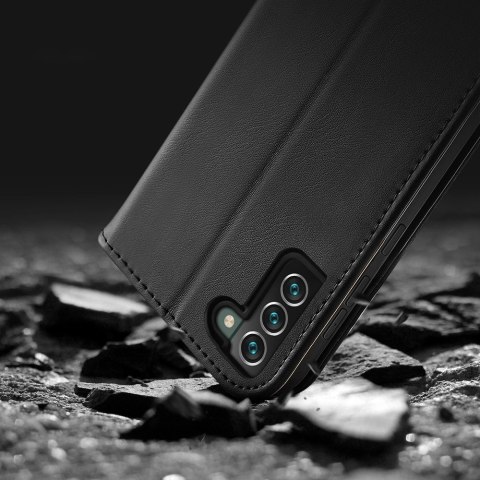 Dux Ducis Hivo skórzane etui z klapką pokrowiec ze skóry naturalnej portfel na karty i dokumenty Samsung Galaxy S22+ (S22 Plus) 