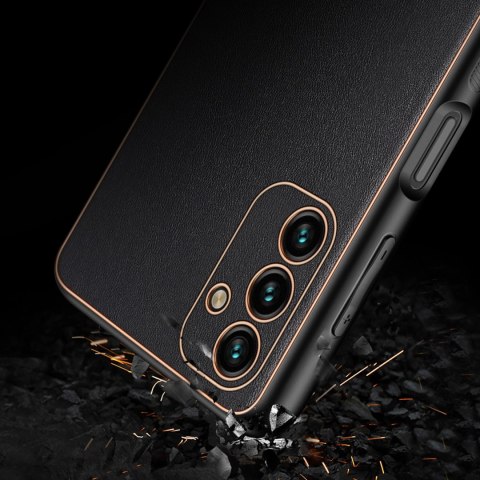 Dux Ducis Yolo eleganckie etui pokrowiec ze skóry ekologicznej Samsung Galaxy A13 5G czarny