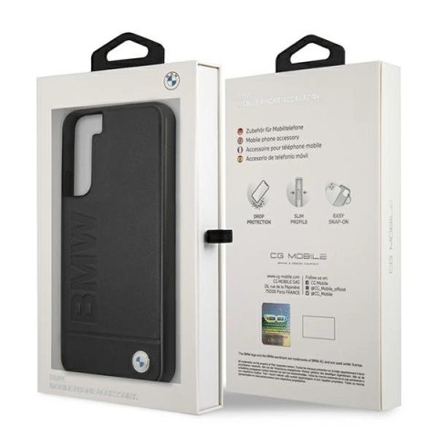 Etui BMW Signature Logo Imprint na Samsung Galaxy S22+ - czarne
