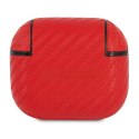 Etui Ferrari On Track PU Carbon na AirPods 3 - czerwone