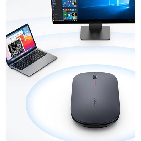 Ugreen poręczna myszka bezprzewodowa USB zielony (MU001)