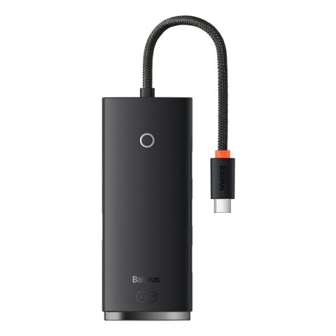 Baseus Lite Series przejściówka HUB USB Typ C - 4x USB 3.0 25cm czarny (WKQX030301)