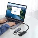 Baseus Lite Series przejściówka HUB USB Typ C - 4x USB 3.0 25cm czarny (WKQX030301)