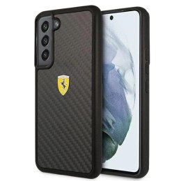 Etui Ferrari On Track Real Carbon na Samsung Galaxy S22 - czarne