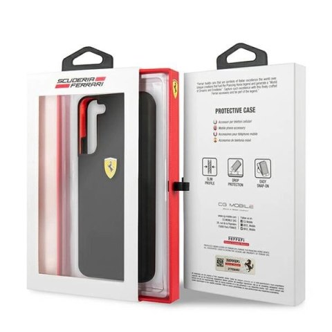 Etui Ferrari On Track Silicone na Samsung Galaxy S22 - czarne