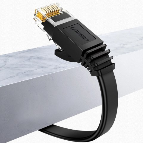 Kabel Ugreen NW102 50174 płaski sieciowy LAN Ethernet Cat. 6 2m - czarny