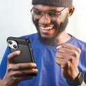 Carbon Case etui iPhone 14 Plus elastyczny żelowy pokrowiec na tył plecki czarny