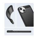 Carbon Case etui iPhone 14 Plus elastyczny żelowy pokrowiec na tył plecki niebieski