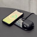 Baseus Digital LED Display podwójna ładowarka bezprzewodowa z cyfrowym wyświetlaczem 20W czarny (WXSX010101)