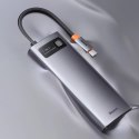 Baseus Metal Gleam Series stacja dokująca HUB 7 w 1 USB Typ C - 1 x HDMI / 1 x VGA / 3 x USB 3.2 Gen. 1 / 1 x Power Delivery / 1