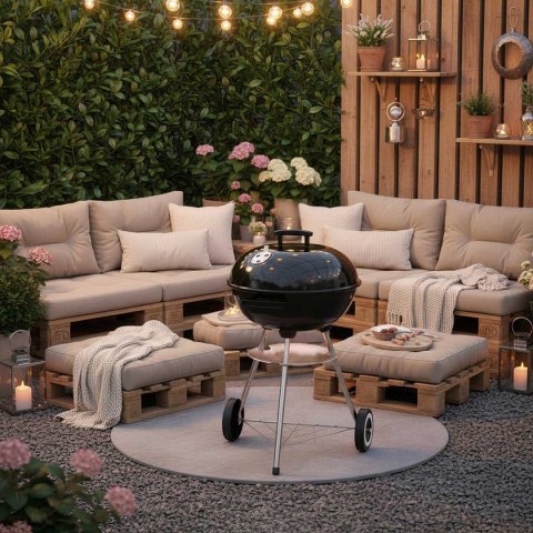 GRILL WĘGLOWY Z POKRYWĄ 41cm KINGHOFF KH-2033