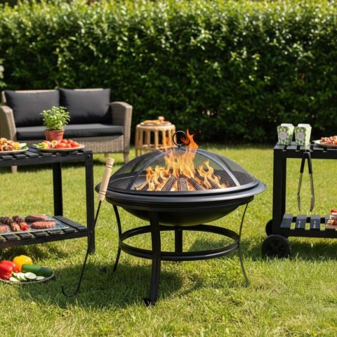 PALENISKO OGRODOWE 54cm Z POKRYWĄ KINGHOFF KH-2030