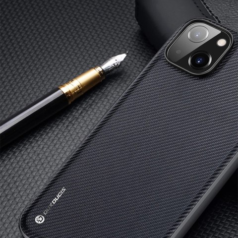 Dux Ducis Fino etui pokrowiec pokryty nylonowym materiałem iPhone 14 Plus czerwony