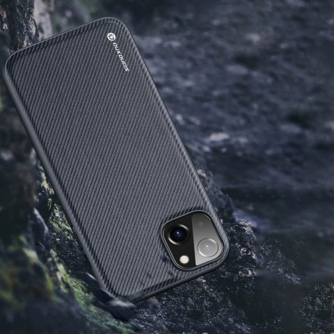 Dux Ducis Fino etui pokrowiec pokryty nylonowym materiałem iPhone 14 Plus czerwony