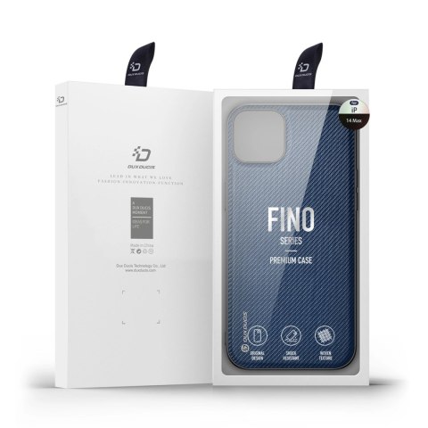 Dux Ducis Fino etui pokrowiec pokryty nylonowym materiałem iPhone 14 Plus niebieski