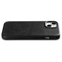 ICarer Oil Wax Premium Leather Case skórzane etui iPhone 14 Plus magnetyczne z MagSafe czarny (WMI14220703-BK)