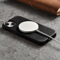 ICarer Oil Wax Premium Leather Case skórzane etui iPhone 14 Plus magnetyczne z MagSafe czarny (WMI14220703-BK)
