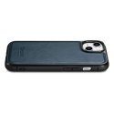 ICarer Leather Oil Wax etui pokryte naturalną skórą do iPhone 14 Plus niebieski (WMI14220719-BU)