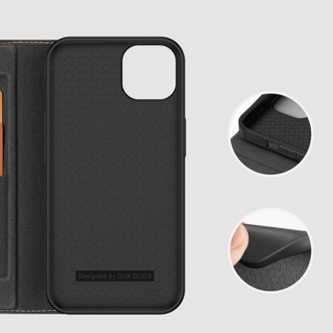 Dux Ducis Skin X2 etui do iPhone 14 Plus pokrowiec z magnetyczną klapką czarny
