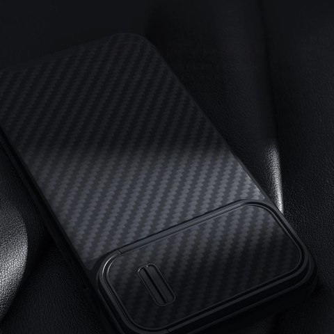 Nillkin Synthetic Fiber S Case etui iPhone 14 Plus z osłoną na aparat czarny