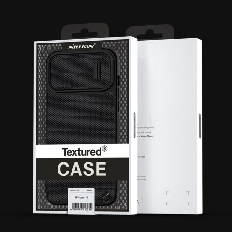 Nillkin Textured S Case etui iPhone 14 pancerny pokrowiec z osłoną na aparat czarny