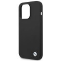 Etui BMW Silicone Metal Logo na iPhone 14 Pro Max - czarne