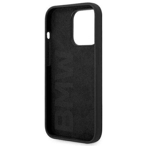 Etui BMW Silicone Metal Logo na iPhone 14 Pro Max - czarne