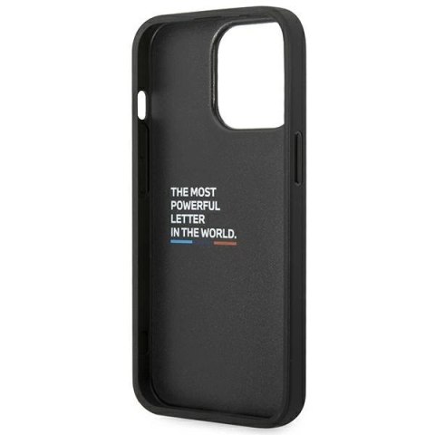 Etui BMW Leather Carbon na iPhone 14 Pro - czarne