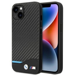 Etui BMW Leather Carbon na iPhone 14 - czarne