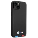 Etui BMW Leather Stamp Tricolor na iPhone 14 Plus - czarne