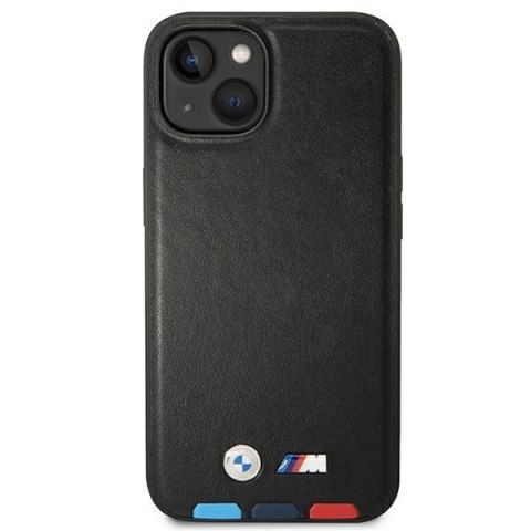 Etui BMW Leather Stamp Tricolor na iPhone 14 - czarne