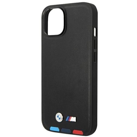 Etui BMW Leather Stamp Tricolor na iPhone 14 - czarne