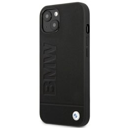 Etui BMW Leather Stamp na iPhone 14 Plus - czarne