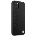 Etui BMW Leather Stamp na iPhone 14 Plus - czarne