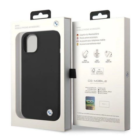 Etui BMW Silicone Metal Logo na iPhone 14 Plus - czarne