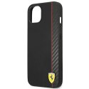 Etui Ferrari Carbon na iPhone 14 Plus - czarne