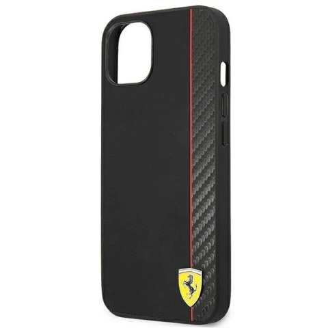 Etui Ferrari Carbon na iPhone 14 Plus - czarne