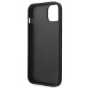 Etui Ferrari Leather Stamp Sides na iPhone 14 Plus - czarne
