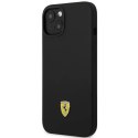 Etui Ferrari Silicone Metal Logo na iPhone 14 - czarne