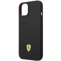 Etui Ferrari Silicone Metal Logo na iPhone 14 - czarne
