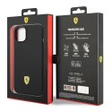 Etui Ferrari Silicone Metal Logo na iPhone 14 - czarne