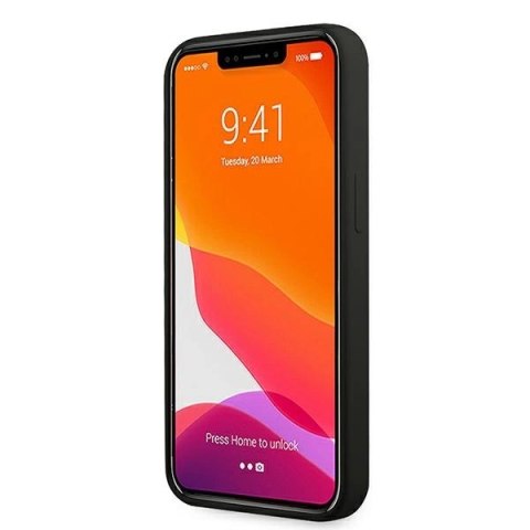 Etui Ferrari Silicone na iPhone 13 mini - czarne