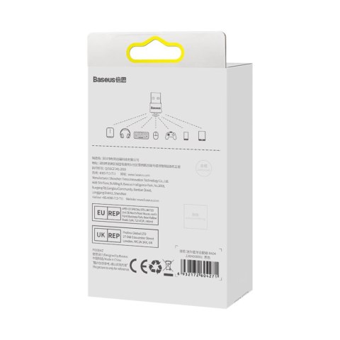 Baseus BA04 mini adapter Bluetooth 5.0 USB odbiornik nadajnik do komputera czarny (ZJBA000001)