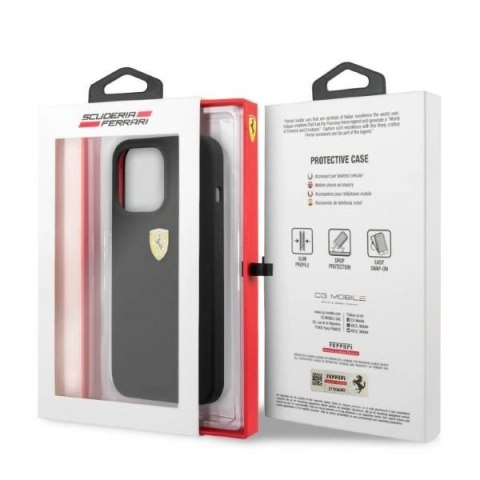 Etui Ferrari Silicone MagSafe na iPhone 13 Pro / iPhone 13 - czarne