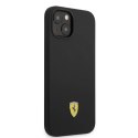 Etui Ferrari Silicone Metal Logo Magsafe na iPhone 14 Plus - czarne