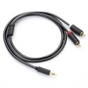 Kabel Ugreen AV102 10511 3,5 mm mini jack (męski) / 2RCA (męski) 1.5m - szary