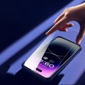Baseus szkło hartowane do iPhone 14 Pro Max na cały ekran z filtrem Anti Blue Light i osłoną na głośnik 0.3mm + ramka montażowa