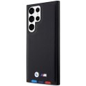 Etui BMW Leather Stamp Tricolor na Samsung Galaxy S23 Ultra - czarne