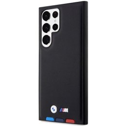 Etui BMW Leather Stamp Tricolor na Samsung Galaxy S23 Ultra - czarne
