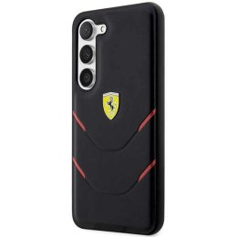 Etui Ferrari Hot Stamp Lines na Samsung Galaxy S23+ - czarne
